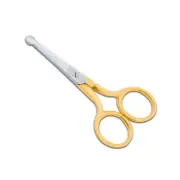3.5" Safety Scissors Stainless Steel Gold Platted Handle