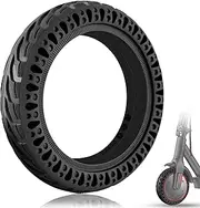 Felixstory Solid Tire 8.5 X 2.0 Inch, 50/75-6.1 8 1/2 2, Suitable For Scooter Iscooter S9Pro Volpam Sp03, Explosion Proof, Shock Absorption Honeycomb Type, Front And Rear, Rim Diameter