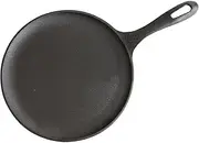 Victoria Cast Iron Comal Griddle, Round Comal Pan, Seasoned, 10.5 inch Black