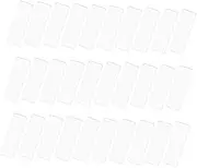 DOITOOL 40 Sets Adhesive Label Pockets for Organizing Card Protectors for Files and Folders Self Adhesive Index Card Holders with Strong Backing Transparent File Storage