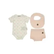 [MONCLER] MONCLER Pure cotton jersey theree-piece set Kids 9-12M 9-12M Pink