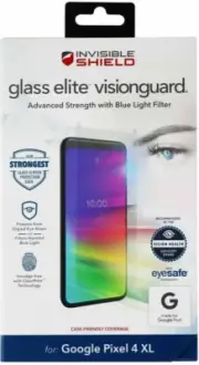 ZAGG InvisibleShield Glass Elite VisionGuard Screen Protector for Pixel4XL-Clear