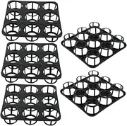 HAKIDZEL 5Pcs Durable Round Hole Plant Pot Racks for Vegetable Germination Lightweight Breathable Water Saving Holders for Greenhouse Gardening and Plant Propagation