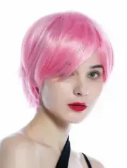Wig Ladies Men's Short Smooth Parting Pink Cosplay Wig Unisex