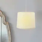 Round Shaped Table Lampshade Household Hanging Light Cover Linen Lamp Shade