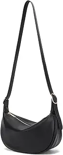 [Leamekor] Small Crossbody Bags for Women, Crescent Shoulder Bag Dumpling Bag Half Moon Everyday Purse for Travel - Vegan Leather