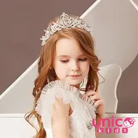 在飛比找Yahoo奇摩購物中心優惠-UNICO 兒童 冰雪奇緣迷公主風表演拍照皇冠頭飾/髮飾