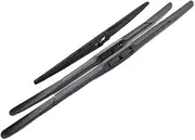 Erick's Wiper Front " Rear Wiper Blades Set For SsangYong New Actyon Korando C 10-19 Windshield Windscreen Window 24"16"14"