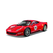 Bburago Licensed 1:24 Ferrari Racing 458 Challenge #5 Diecast Model Car Red
