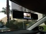 YI Mirror Dash Cam Dual Dashboard Camera Recorder Touch Screen Front Rear HD