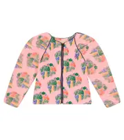 [The Animals Observatory] The Animals Observatory Tiger puff-sleeves cotton jacket Y 10 multicoloured
