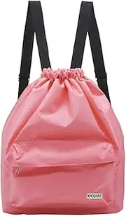 KIKIGOAL Dry Wet Separate Swimming Bag Portable Drawstring Backpack Waterproof Gym Sports Pool Beach Gear Bag