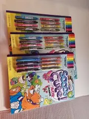 3 New Artskills Color By Number Coloring Books With 8 crayons Each Fun Art