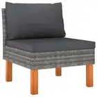 Sun Lounger Sofa Patio Day Bed Garden Outdoor Furniture Solid Wood Teak vidaXL