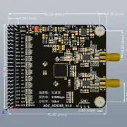 High Speed AD9268 16bit 125MSPS ADC Module 2-Channel Analog Digital Converter