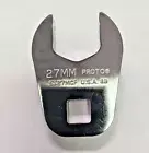 PROTO J5327MCF 1/2" Drive 27mm Crowfoot Socket Wrench Open End Made in USA