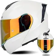 Modular Full Face Motorcycle Helmet ECE Approved Flip Up Front Motorbike Helmet Double Sun Visor Scooter Racing Crash Helmets for Adults Men and Women