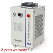 CW-6000 Industrial Water Chiller for CO2 100W RF Metal Laser Tube 1P 220V, 60HZ