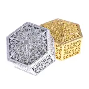 Creative plastic hexagon candy box wedding vintage chocolate gift treat boxes rf