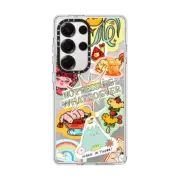 Galaxy S25 Ultra Clear Magnetic Case Sticker Heaven by SADSHRIMPS