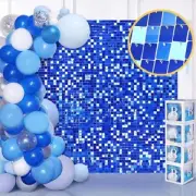 Baby Shower Sequin Backdrop Glitter Square Photo Backdrop