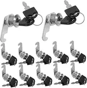 SEWACC 16 Sets Keyed Cabinet Locks for File and Storage Units Durable Cam Locks for Office and Home Use Quick Installation Stylish Design Secure Protection for Drawers and Lockers