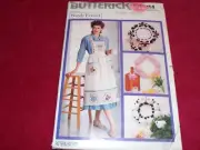 BUTTERICK #4164 - LADIES DESIGNER COUNTRY APRON-JACKET & WREATHS PATTERN FF
