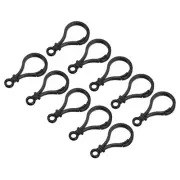 Plastic Lobster Clasps, Claw Snap Hooks for Keychains DIY Black, 48Pcs