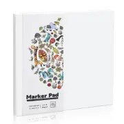 135lb/200gsm Marker Paper Pad, 30 Sheets Double Sided Bleedproof Marker Sketc...