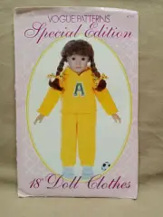 Vogue Special Edition 823 Sewing Pattern for 18" Doll Clothes - UNCUT