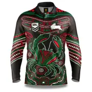 South Sydney Rabbitohs NRL 'Karumba' Fishing Shirt Youth Kids Sizes 6-14!
