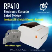 RP410 4" Thermal Barcode Label Printer With USB Ethernet As Zebra LP2844 GK420d