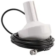 Ship GPS Active Marine Navigation Antenna Timing Antenna 1575+/-5 MHz 5M BNC Male Plug white black