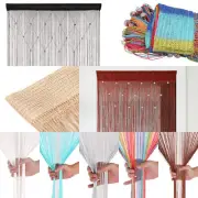 Hanging Beaded Curtains String Curtain Panels Door Fly Screen Decor Room Divider
