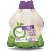 Macro Organic Whole Chicken 1kg - 2.7kg