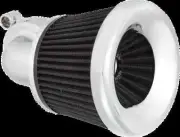 AN Velocity 90 Degree Air Filter Kit Chrome Harley Breakout 107 18-20
