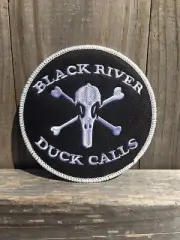 BRYCE DECKER BLACK RIVER DUCK CALLS IRON ON PATCH 3.5”