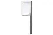 Sandleford Free Standing Letter Box Post Mount w/ Post & Key Lockable - White/Grey