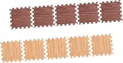 KOMBIUDA 10pcs Soft Eva Puzzle Play Mats Interlocking Floor Mats Non-Slip Random Style