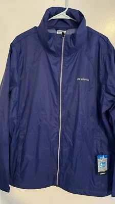 COLUMBIA Switchback III Jacket Women's Plus Size 1X Purple Waterproof Hooded NEW