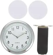 Mobestech 1 Set Car Luminous Clock Analog Clock for Car Dash Car Dashboard Time Clock Clip on Clock Car Clocks Car Vent Clock Car Dashboard Clock Car Dash Clock Car Pocket Clock White Glass