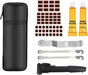 Bike Tire Repair Tool Kit Bike Repair Set Cycling, Tire Lever with Carrying Case Multifunction Comfortable Grip for Road Bike, Style B