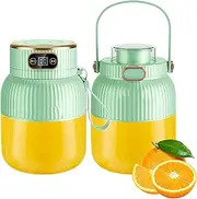 Portable Juicer Blender, Usb Rechargeable Juicer Machine, Personal Juicer for Daily Use, 600ml Vacuum Blenders Great for Smoothies & Post Workout Shakes (Blue, White, Green)