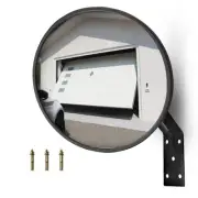 8 Inch Convex Mirror Outdoor with Adjustable Wall Fixing Bracket,Driveway Mir...