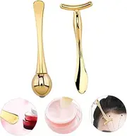 PACKOVE 1Set Double End Facial Mask Spoon Shaped Eye Stick for Skin Care Massage Roller Applicator for Eye Absorption and Puffiness Reduction