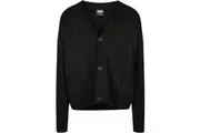 Urban Classics Mens Boxy Cardigan (Black) (4XL)