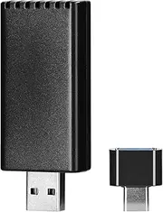 SaZaK Wireless Carplay Adapter Dongle Car Wired to Wireless Carplay Box USB-A/USB-C Plug & Play Compatible with Factory Wired CarPlay Car