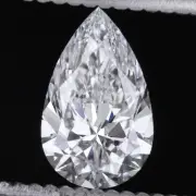 4 CARAT LAB CREATED DIAMOND E VS1 IGI CERTIFIED PEAR CUT TEARDROP SHAPE LOOSE