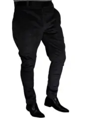 Mens Black Jodhpur Breeches Horse Riding Pants Baggy Sports Hinting Trousers