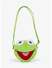 KERMIT THE FROG Muppets plush CROSSBODY BAG purse Loungefly disney C